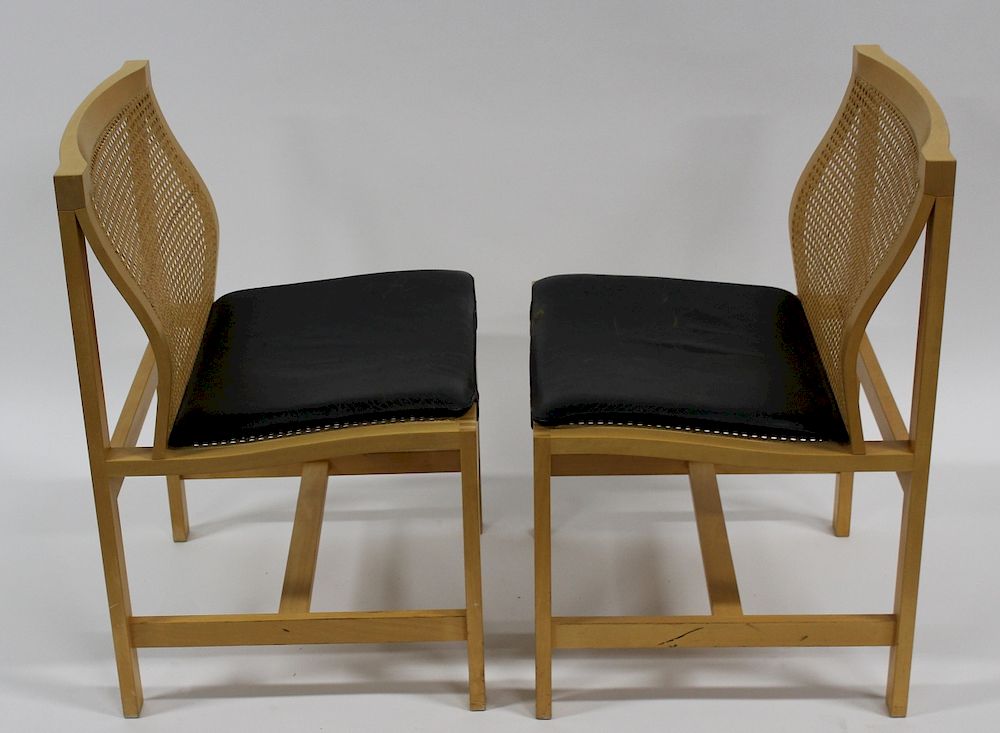 Appraisal: Rud Thygesen Jihnny Sorensen Designed Chairs From The Danish Consulate