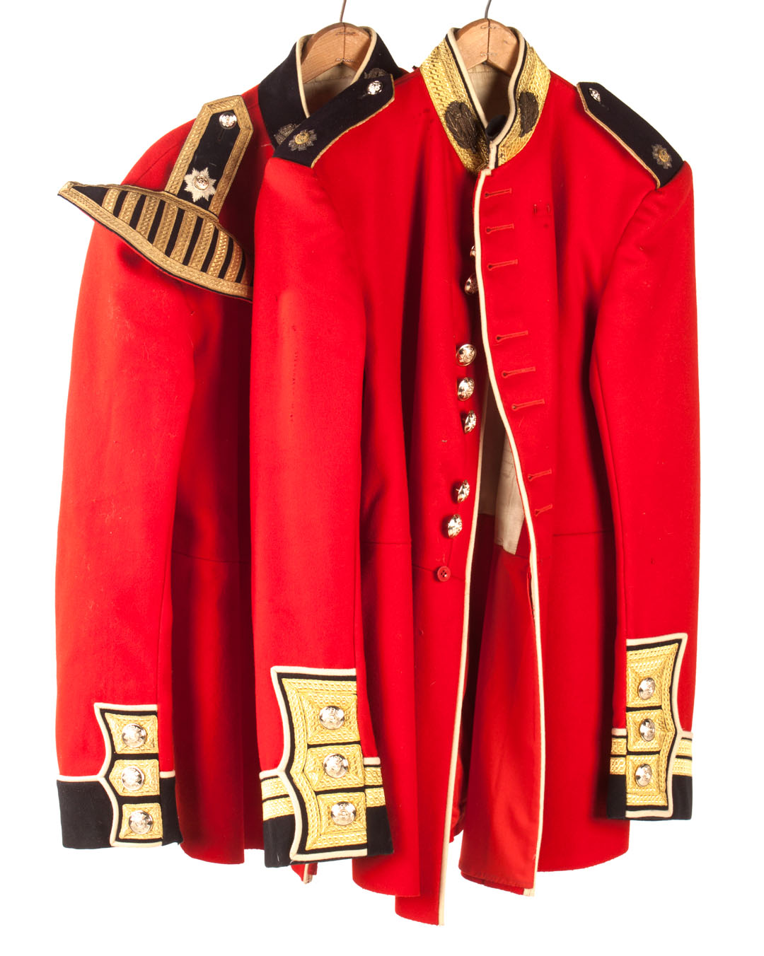 Appraisal: Two British uniform tunics Scots Guards one marked RHQ the