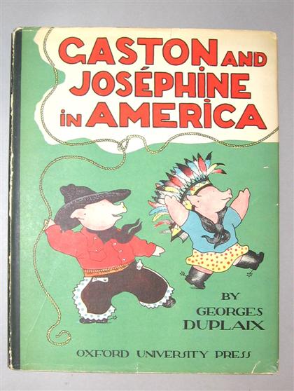 Appraisal: vol Duplaix George Gaston and Josephine in America New York