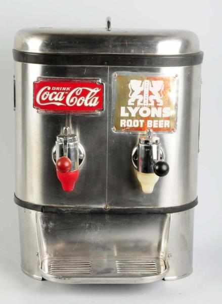 Appraisal: Multiplex Coke Lyons Root Beer -Tap Dispenser s Stainless steel