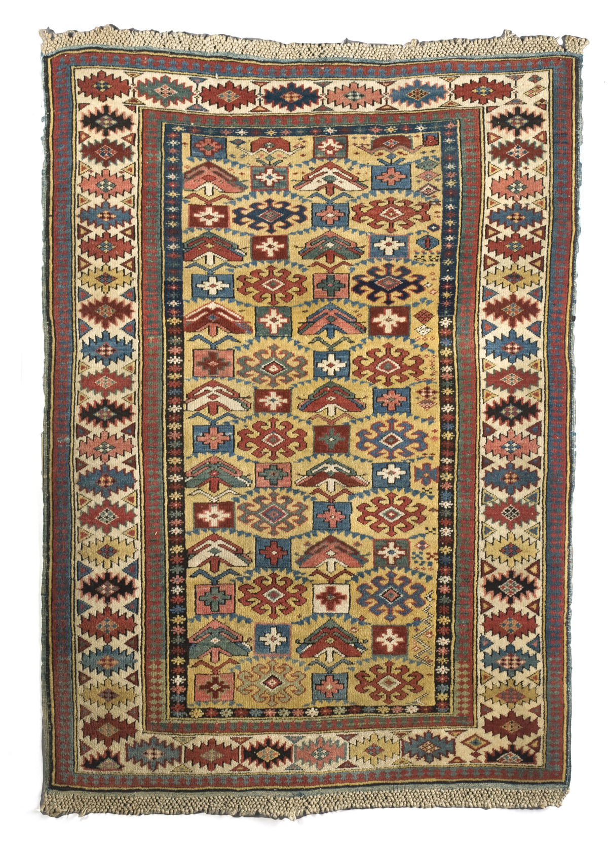 Appraisal: KUBA RUG EAST CAUCASUS LAST QUARTER NINETEENTH CENTURY The yellow