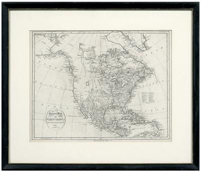 Appraisal: th century map of North America quot A General Map