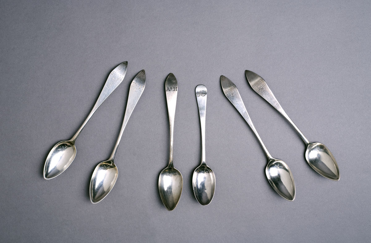 Appraisal: GROUP OF NEW HAMPSHIRE SILVER SPOONS TIMOTHY AND OLIVER GERRISH