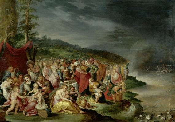 Appraisal: FRANCKEN HIERONYMUS III Antwerp after The Israelites after crossing the