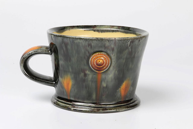 Appraisal: Walter Keeler British b MugWhieldon wareimpressed potter's seal cm high