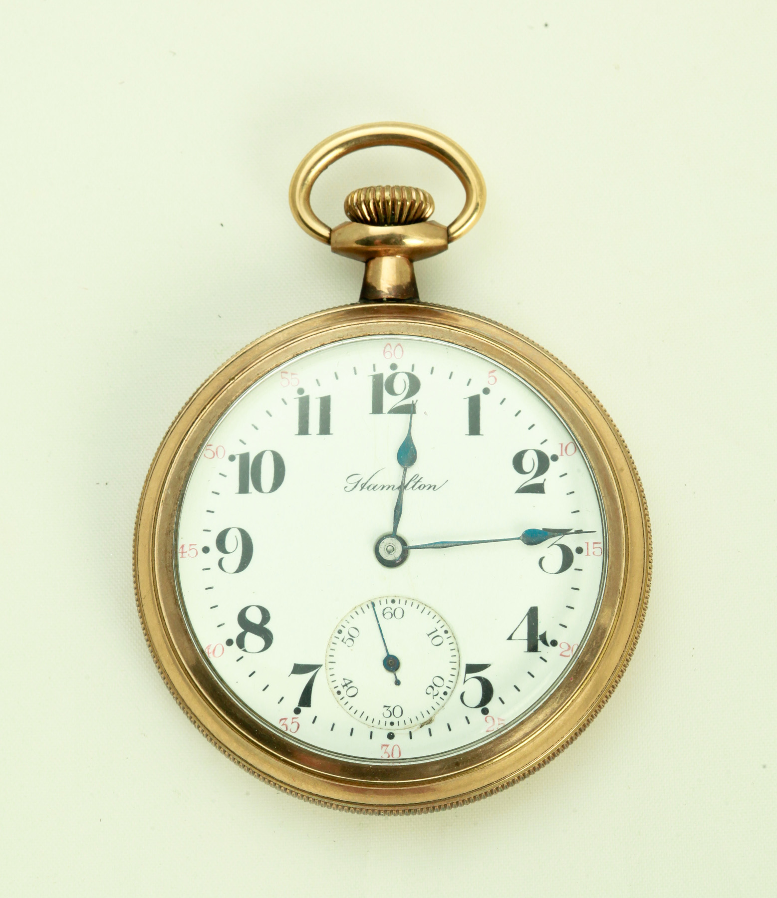 Appraisal: HAMILTON POCKET WATCH American circa Hamilton J case yr GF