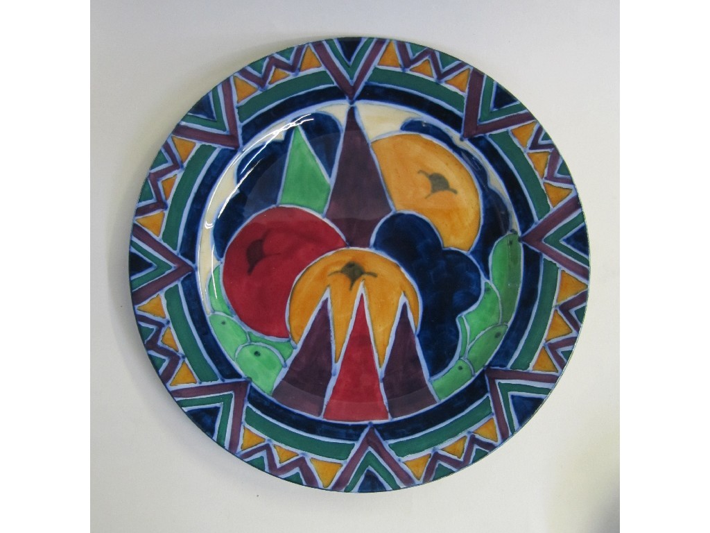 Appraisal: Losol Ware 'Jazzette' plate by Goucher