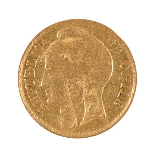 Appraisal: Gold coin Chile pesos