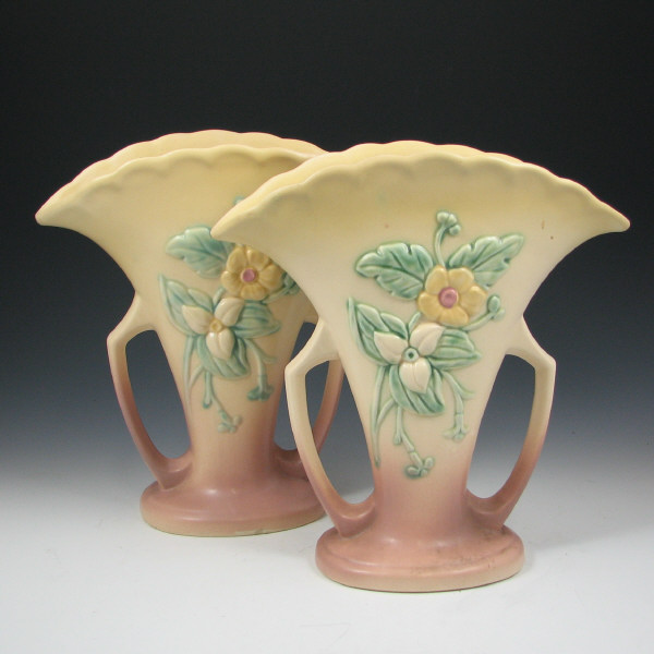 Appraisal: Hull Wildflower - Vases Lot of two Wildflower W- -