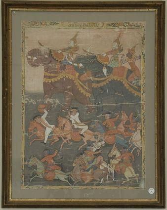 Appraisal: Tibetan Silk Thanka Depicting Kuzera in x in sight