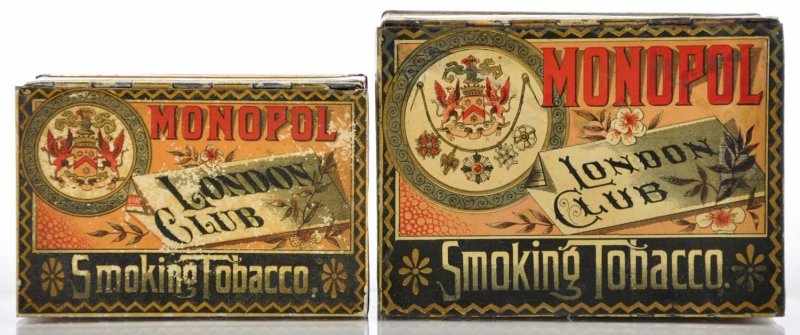 Appraisal: Lot of Square Corner Tobacco Tins Description Beautiful pre- lot