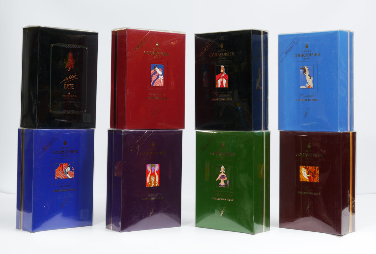 Appraisal: RARE BOTTLE ERTE COURVOISIER COLLECTION To include unopened bottles in