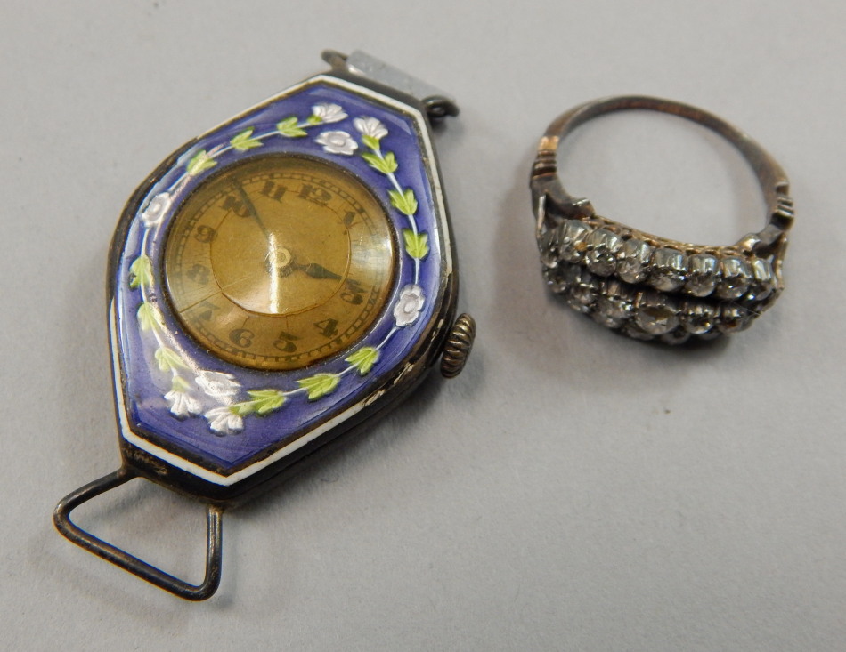 Appraisal: Two items of costume jewellery to include a silver and