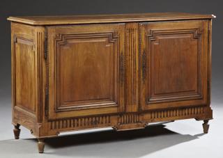 Appraisal: French Louis XVI Style Carved Oak Sideboard late th c