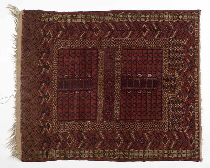 Appraisal: Late th early th century red field with cream and