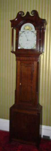 Appraisal: A thC mahogany and oak crossbanded longcase clock B Farrar