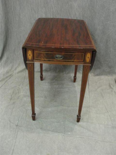 Appraisal: Mahogany Banded Pembroke Table From a Queens NY estate Dimensions