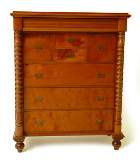 Appraisal: A LATE TH CENTURY HUON PINE CHEST OF DRAWERS