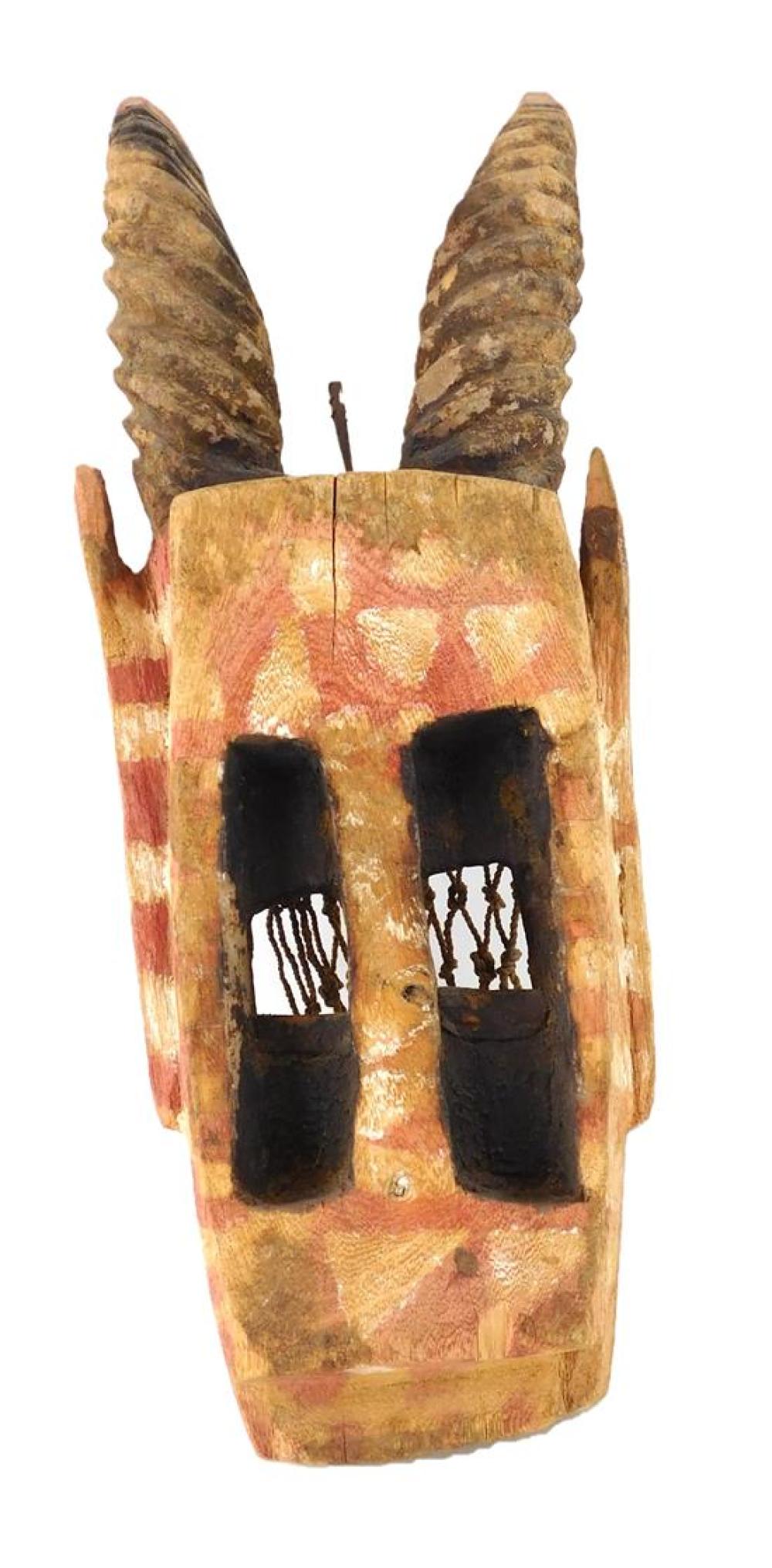 Appraisal: TRIBAL Dogon Walu Mask Mali mid- th C wood pigment