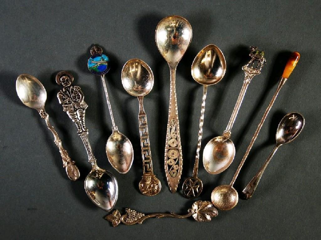 Appraisal: COLLECTION OF EIGHT FOREIGN SILVER COLOURED METAL OR STERLING SILVER