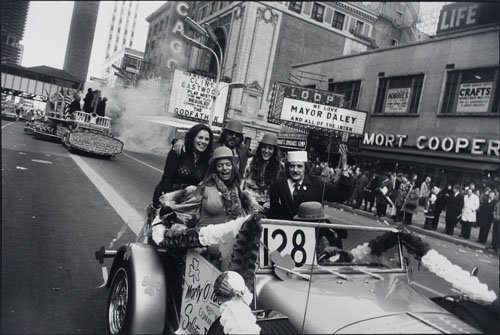 Appraisal: WINOGRAND GARRY - Untitled Parade Chicago Silver print x inches