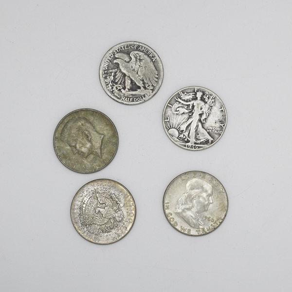 Appraisal: AMERICAN COINS Silver and silver clad half dollars include dated