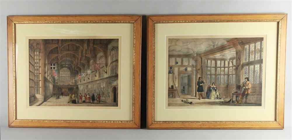 Appraisal: JOSEPH NASH BRITISH - THE HALL OF BRAMHALL CHESHIRE ENGLAND