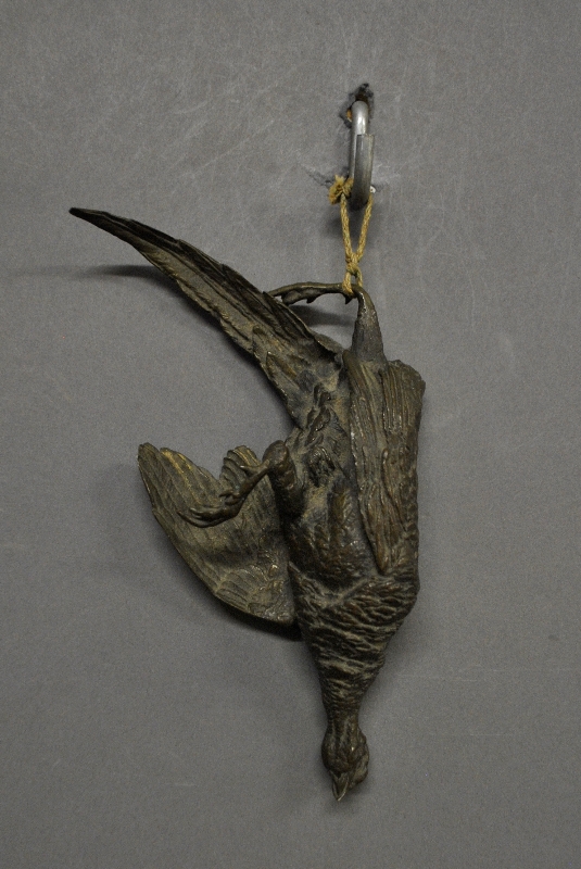 Appraisal: - French bronze of dead pheasant th c attributed to