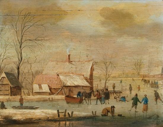 Appraisal: AERT VAN DER NEER school of Dutch - Figures Skating