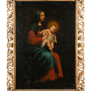 Appraisal: Italian School th Century Mother and Child oil on canvas