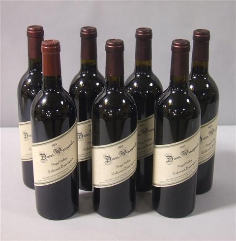 Appraisal: MIXED VERTICAL DUNN VINEYARDS CABERNET SAUVIGNON NAPA VALLEY Seven bottles