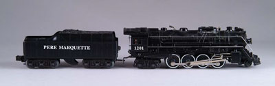 Appraisal: MODERN LIONEL - - PERE MARQUETTE loco tender and coaches