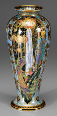 Appraisal: Wedgwood Fairyland lustre Candlemas vase baluster form with flared rim