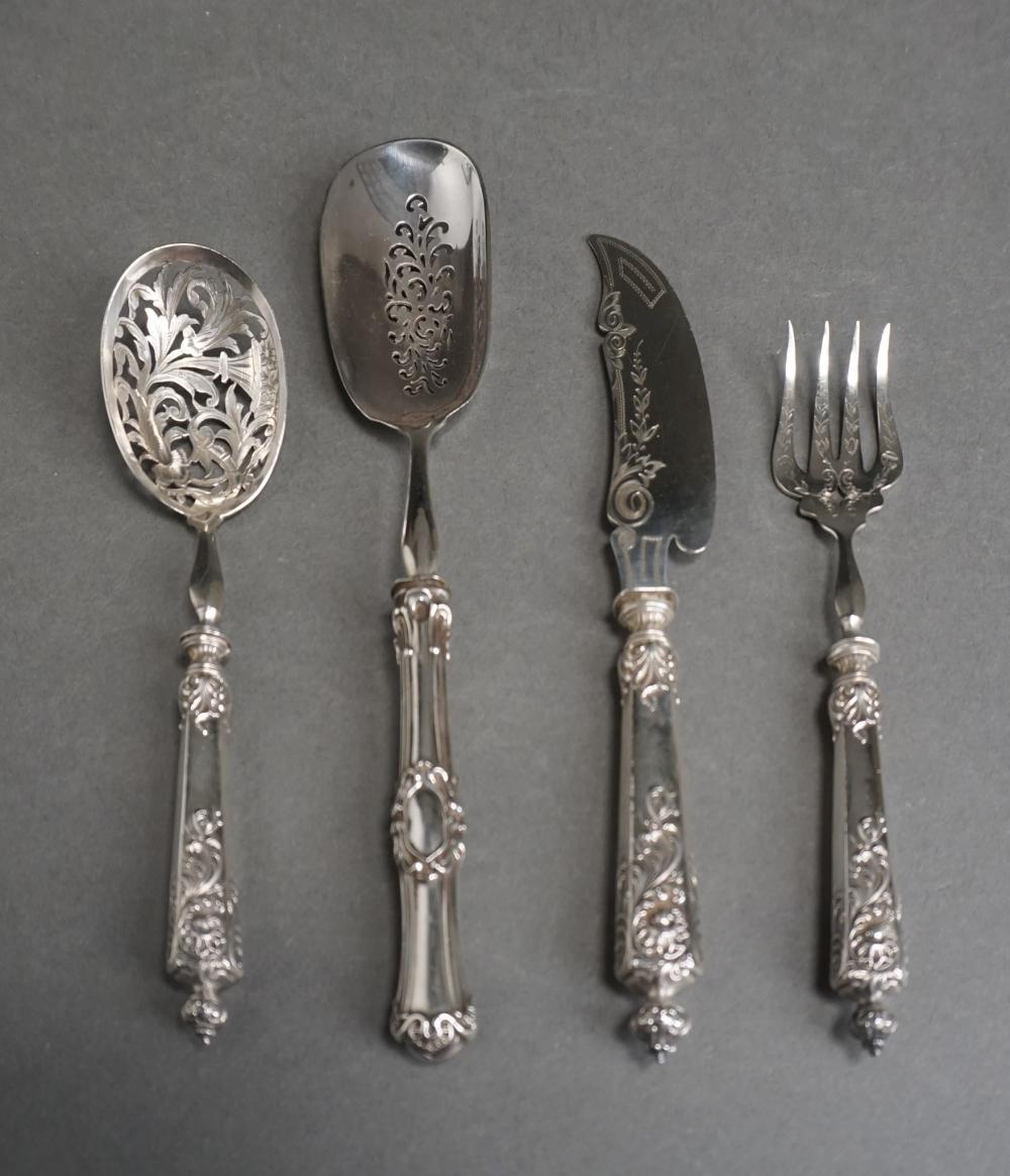 Appraisal: FRENCH -SILVER FOUR-PIECE SERVING SETFrench -Silver Four-Piece Serving Set