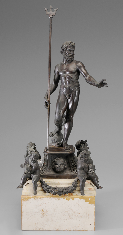 Appraisal: Fountain After Giambologna Italian French - th century Neptune With