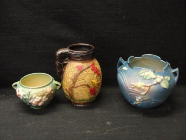 Appraisal: Pieces of Roseville and an English Jug From a Larchmont