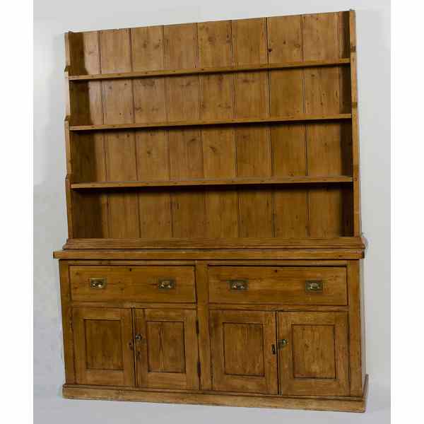 Appraisal: Provincial Pine Stepback Cupboard American th century A stepback cupboard