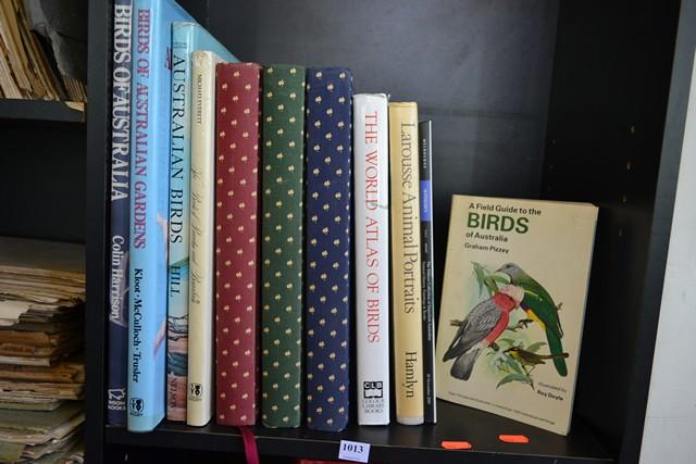 Appraisal: ONE SHELF OF NATURAL HISTORY REFERENCE INCL ATLAS OF BIRDS