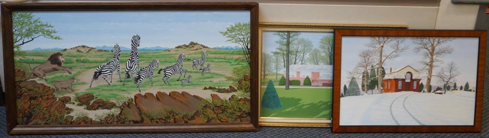 Appraisal: VICTOR R WEIDNER AMERICAN TH CENTURY SCHOOL SIX ASSORTED OILS