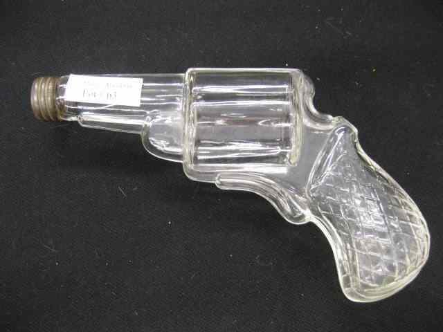 Appraisal: Antique Figural Glass Pistol Candy Container '' long excellent