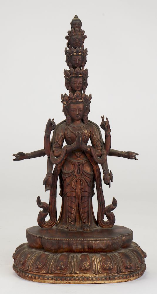 Appraisal: Antique Chinese Figure of Bodhisattva Avalokiteshvara Chinese Figure of Bodhisattva