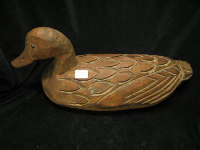 Appraisal: Carved Wooden Duck Decoy