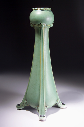 Appraisal: TECO Tall organically-shaped Art Nouveau lamp base designed by M