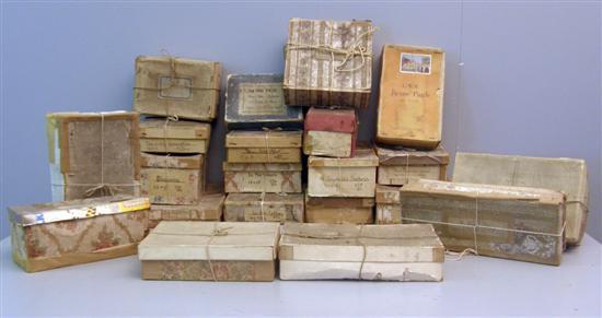 Appraisal: wooden jigsaw puzzles Victorian and later in boxes