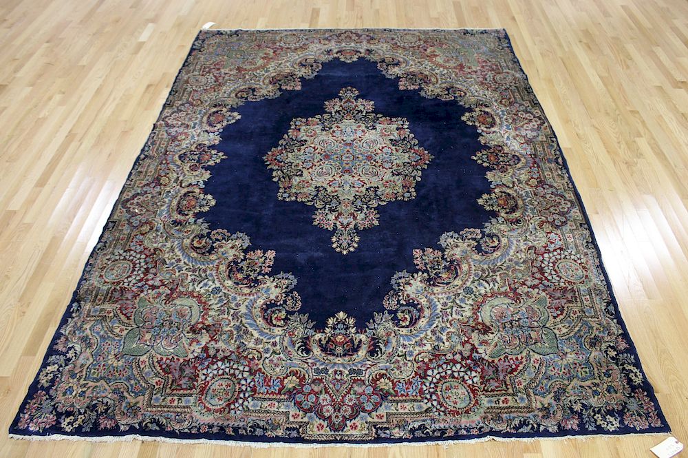 Appraisal: Antique And Finely Hand Woven Kirman Carpet Nice size and