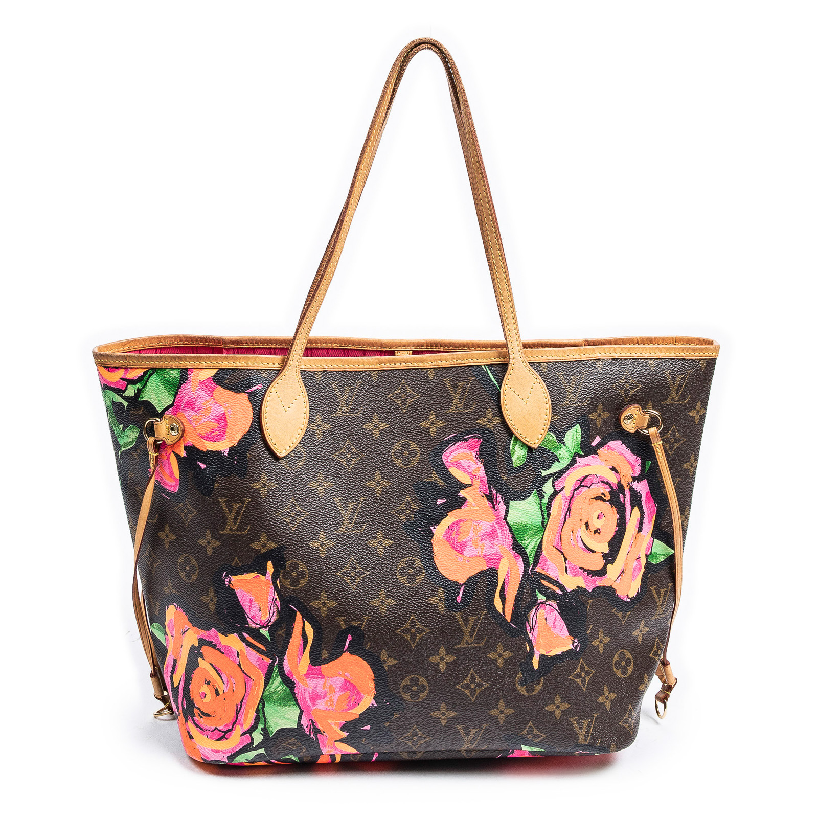 Appraisal: A LOUIS VUITTON STEPHEN SPROUSE ROSES NEVERFULL MM A brown