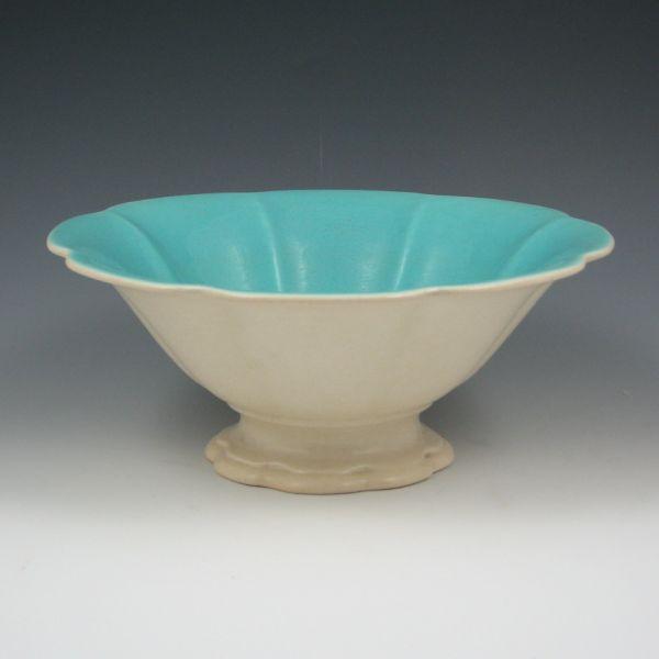 Appraisal: Cowan -B bowl with Turquoise high glaze interior and Special