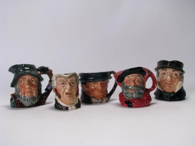 Appraisal: Five Royal Doulton Medium Toby Mugs including Cahm Rip Van