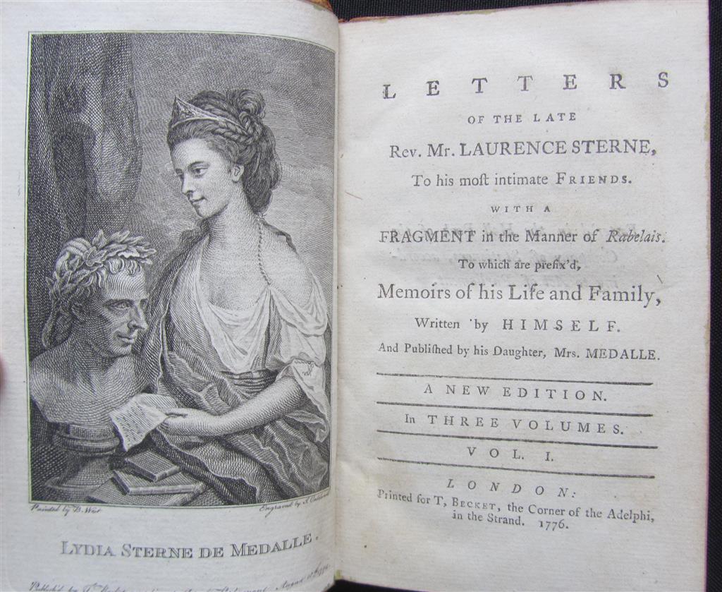 Appraisal: STERNE L THE LIFE AND OPINIONS OF TRISTRAM SHANDY th