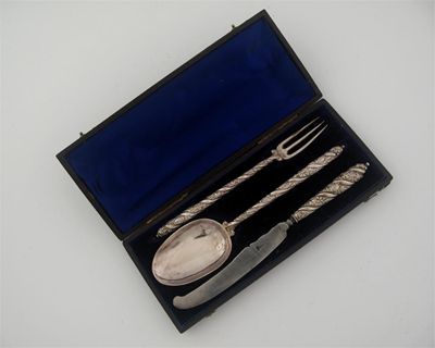 Appraisal: A late th early th century German matching spoon fork